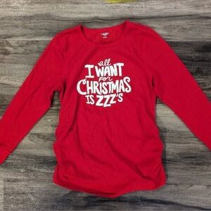 Christmas maternity shirt size medium